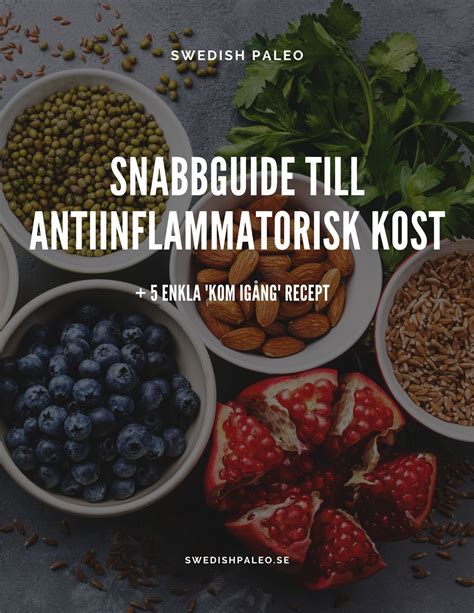 E Bok Snabbguide Till Antiinflammatorisk Kost Swedish Paleo