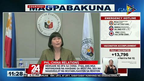 Mensahe Dfa Sa China Itigil Ang Mga Mapanganib Na Hakbang Sa West Phl