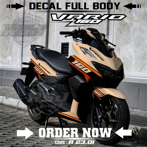 Jual Decal Sticker Honda Vario New 160 Fullbody 2022 Dekal Stiker All