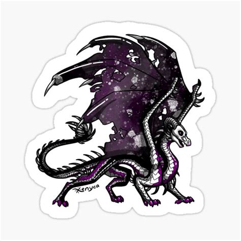 Ace Pride Dragon Sticker For Sale By Xenyca Redbubble