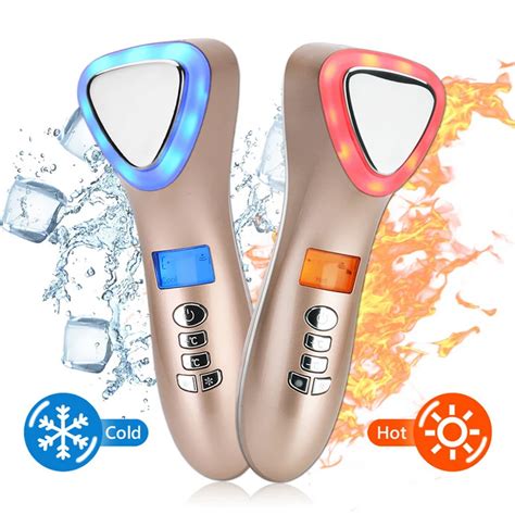 Buy Ultrasonic Cryotherapy Led Hot Cold Hammer Facial Lifting Vibration