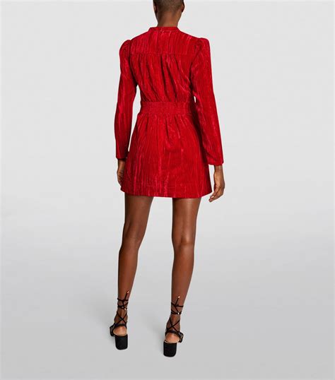 Meem Crushed Velvet Mini Dress Harrods Se