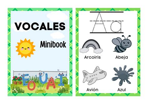 Minibook De Vocales Para Trabajar Los Trazos En Pdf