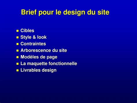 Brief Pour Le Design Du Site Anders Hjorth Ppt T L Charger