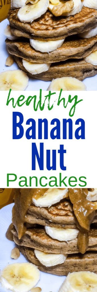 Healthy Banana Nut Pancakes Vegan Veggie Fun Kitchen