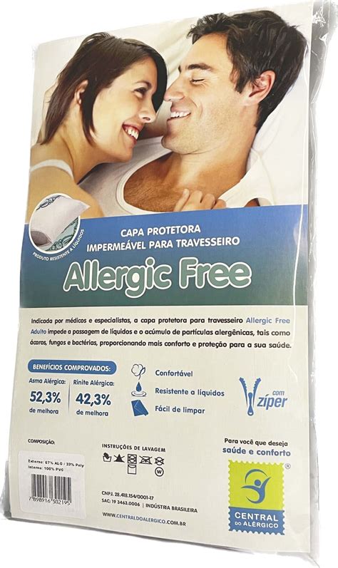 Capa Anti Caro Para Travesseiro Adulto Allergic Free Mix Alergocasa