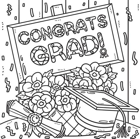 Graduation Coloring Pages Viola Jessamyn