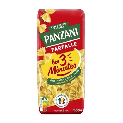 P Tes Farfalle Les Minutes Panzani Le Paquet De G Prix Carrefour