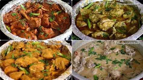 4 Hyderabadi Shadiyon Wale Chicken Recipes Red Chicken Green Chicken