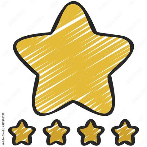 Review Stars Icon Stock Vector | Adobe Stock