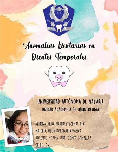 Anomalías Dentarias en Dientes Temporales frida bernal uDocz