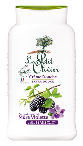 Crème Douche Extra Douce Mûre Violette Le Petit Olivier