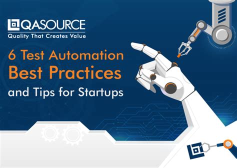 6 Test Automation Best Practices For Startups Infographic