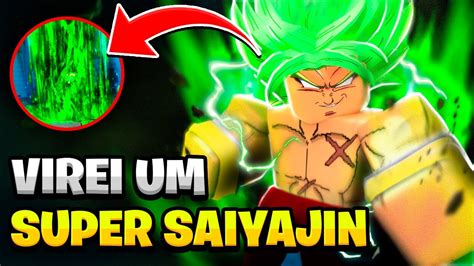 Esse O Melhor Jogo De Dragon Ball Do Roblox Virei Um Saiyajin Youtube