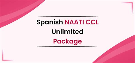 Spanish NAATI CCL Unlimited Package CCLHUB