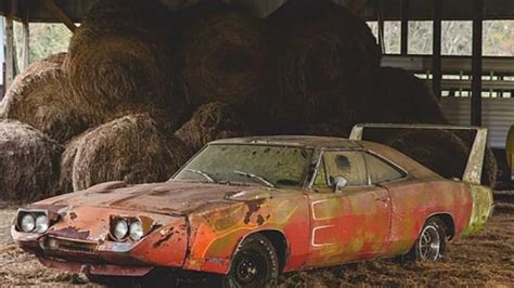 Classic Dodge Charger Daytona Found Rusting In Barn Sells At