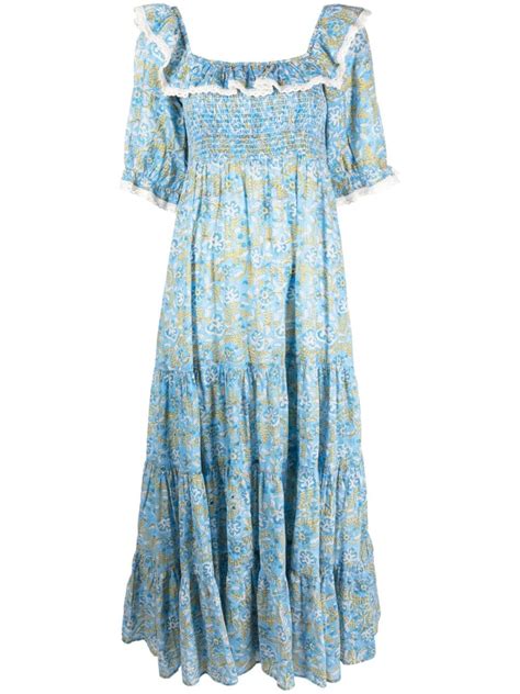 Rixo Joanie Floral Print Maxi Dress Farfetch