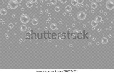 Realistic Soap Foam Bubbles Isolated On Stock Vector Royalty Free