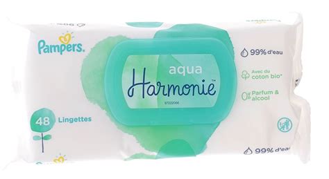 Lingettes Aqua Harmonie bébé Pampers