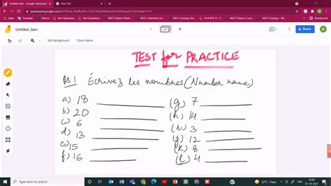 Cbse Class 6 French Revision Test 1 Chapter 1 And 2 Youtube