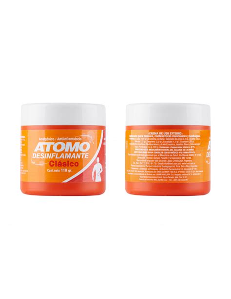 Atomo Desinflamante Clasico Crema Pote X G En Farmacias Lider