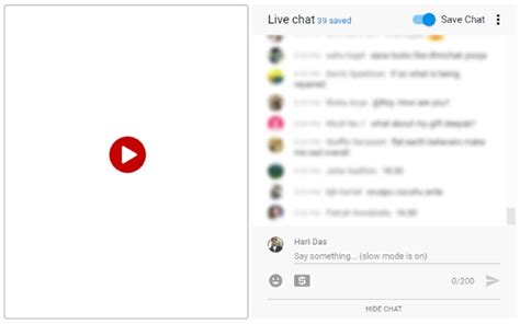 Youtube Live Chat