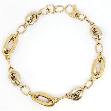 Kt White Gold Yellow Gold Bracelet Catawiki