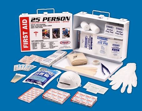 Rapid Care 25 Person OSHA ANSI First Aid Kit Construction Industrial