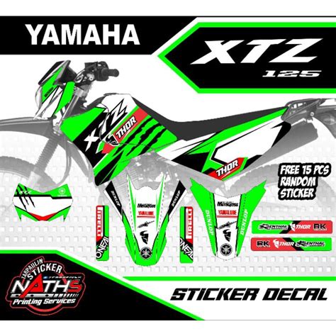 Yamaha xtz 125 full decals | Shopee Philippines