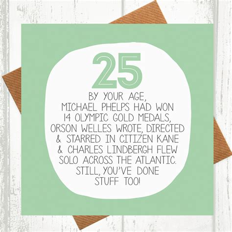 Funny 25th Birthday Cards | BirthdayBuzz