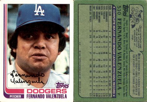 Topps Fernando Valenzuela Near Mint Or Better Ebay