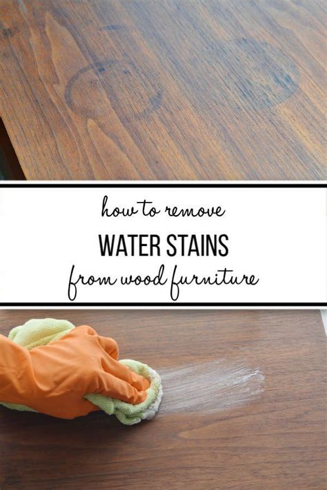 Find Out The Secret For Removing Dark Water Stains From Wood Furniture