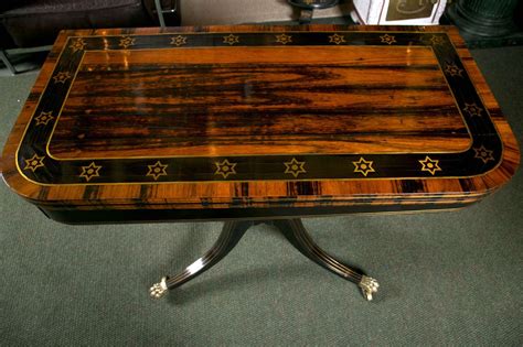 Regency Ebonized and Calamander Wood Card Table at 1stDibs | calamander tree, calamander wood ...