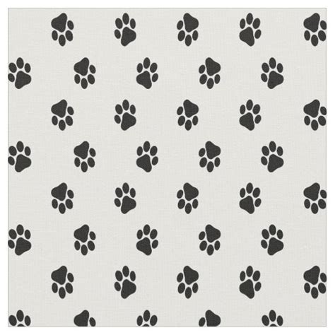 Paw Print Fabric, Animal Prints - Dog or Cat Fabric | Zazzle