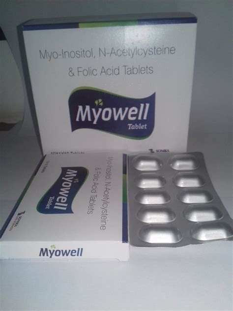 N Acetylcysteine Mg Myo Inositol Mg Folic Acid Tablets