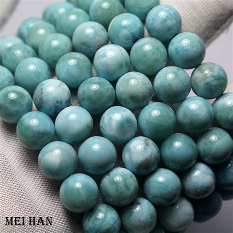 Meihan Larimar Naturel A Rare Restica Perles Rondes Lisses En Vrac