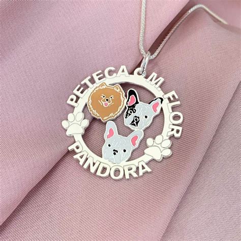 Pingente Mandala Vazada Personalizada Em Prata Joias Petmom