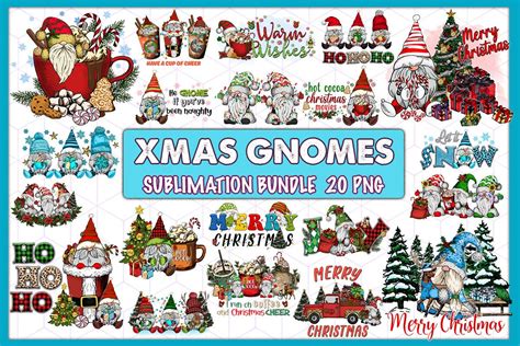 Christmas Gnomes Sublimation Bundle Graphic By Revelin · Creative Fabrica