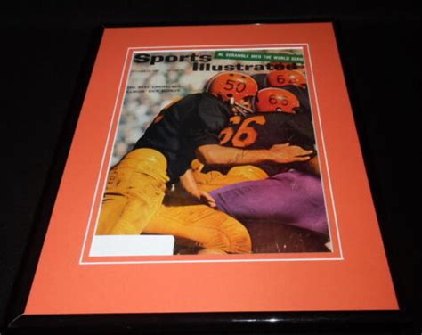 Dick Butkus Signed Framed 1964 Sports Illustrated Magazine Cover