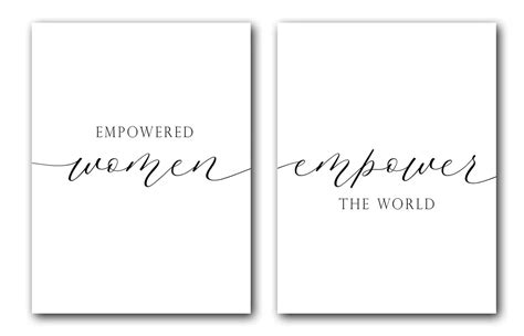 Empowered Women Empower The World Set Of 2 Poster Prints