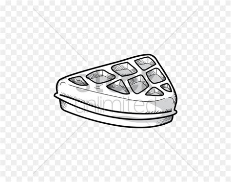 Waffle Vector Image - Waffle Clipart Black And White - FlyClipart