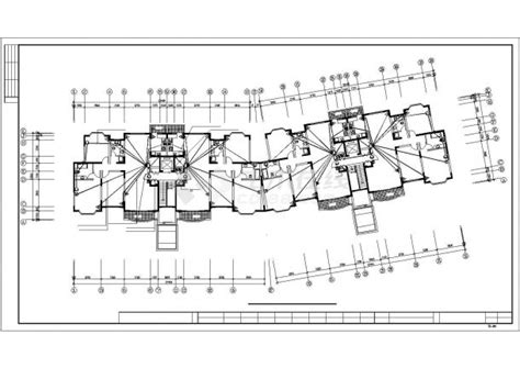 某十二层住宅电气施工cad图含平面图，共十一张居住建筑土木在线