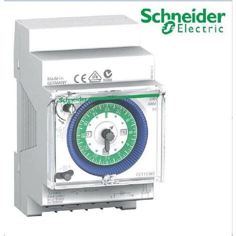 Interrupteur horaire 24H réserve de marche 150h Schneider CCT15365