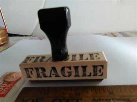 1 fragile Vintage 1955 Rubber Stamp Mark Your Packages From Original ...