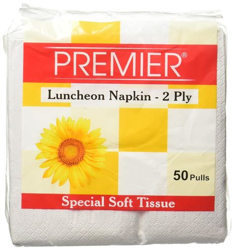 Premier Tissue Paper Luncheon Napkin 50 Count 2 Ply