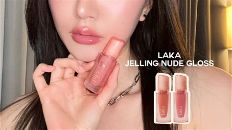 Review Laka Jelling Nude Gloss Youtube