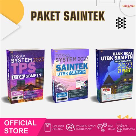 Jual Bebas Paket Buku SNBT Saintek Toska System UTBK TPS Toska