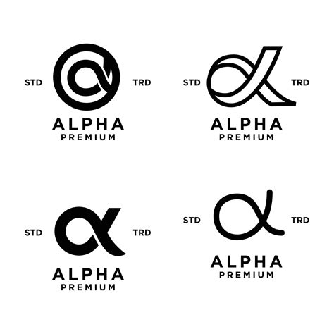 Alpha Letter Logo Icon Design Illustration 36183294 Vector Art At Vecteezy