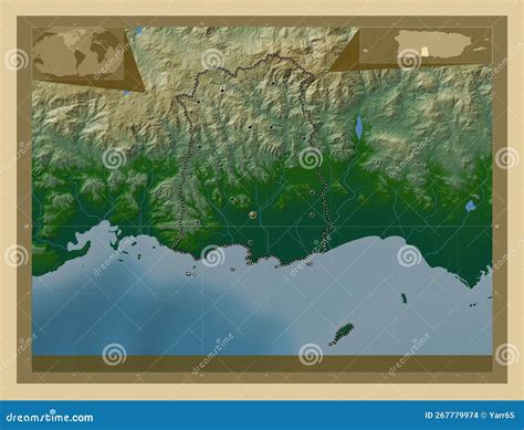 ponce puerto rico physical major cities stock illustration