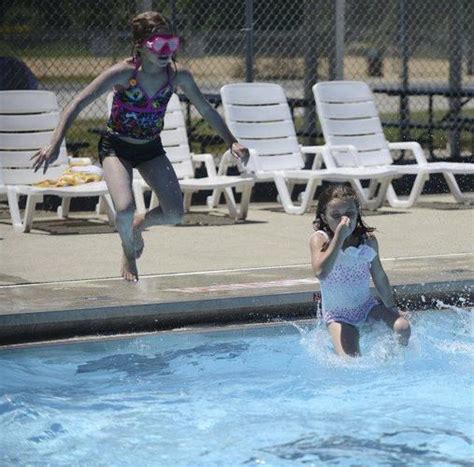 cool dunk childrenadults enjoying shanklin pool lifestyles